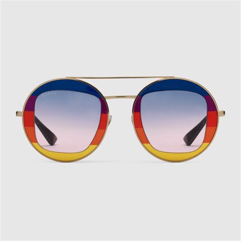 gucci wire frame sunglasses 2016|gucci eyewear round frame sunglasses.